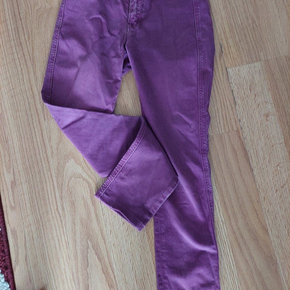 Purple washed out Straight Leg Jeans